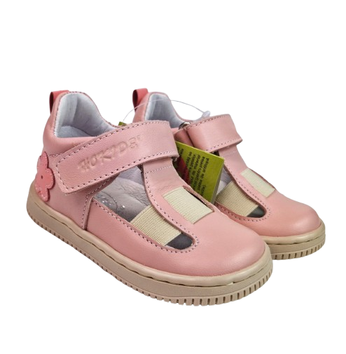 Sandale Fete Hokide cu talonet Piele Naturala Roz HK433RZ2 [6]