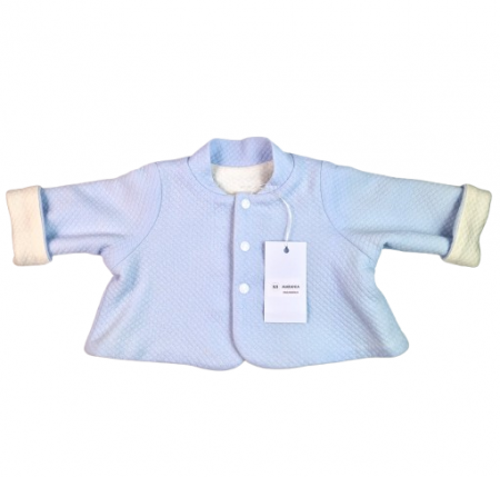 Compleu botez baieti cu doua fete, marimea 62, Crem-Bleu, MAR0031 [1]