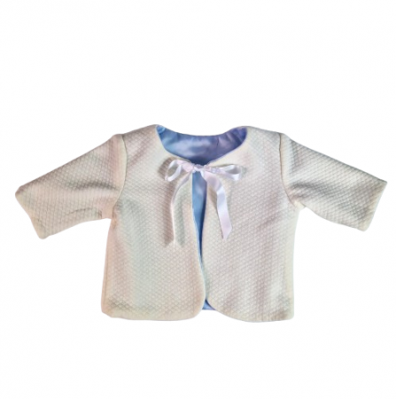 Compleu botez baieti cu doua fete - Print, marimea 62, Bleu-Crem MAR0028 [7]