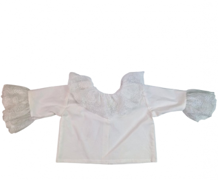 Compleu botez fete cu doua fete - Printesa, marimea 62, Roz-Crem MAR0027 [6]