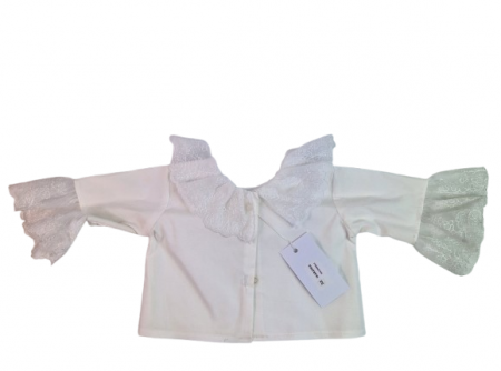 Compleu botez fete cu doua fete - Printesa, marimea 62, Roz-Crem MAR0027 [7]