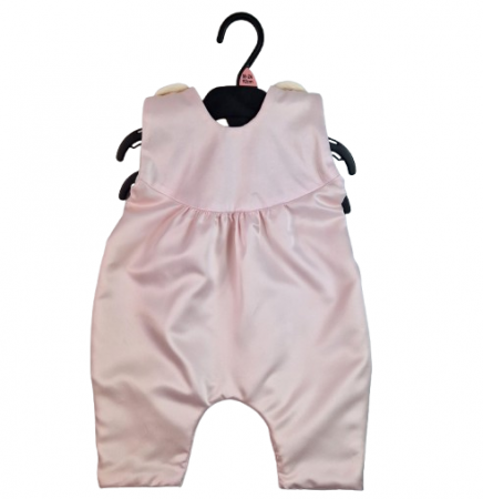 Compleu botez fete cu doua fete - Printesa, marimea 62, Roz-Crem MAR0027 [8]
