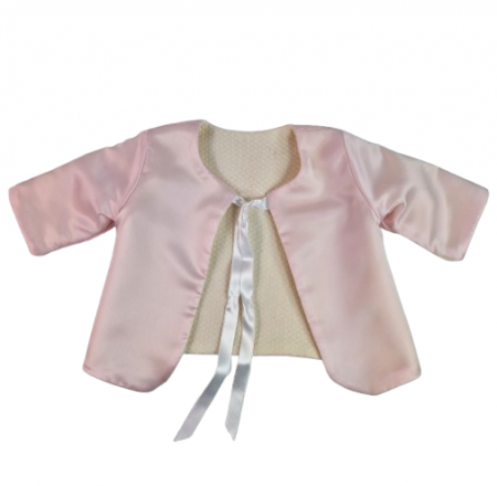 Compleu botez fete cu doua fete - Printesa, marimea 62, Roz-Crem MAR0027 [3]
