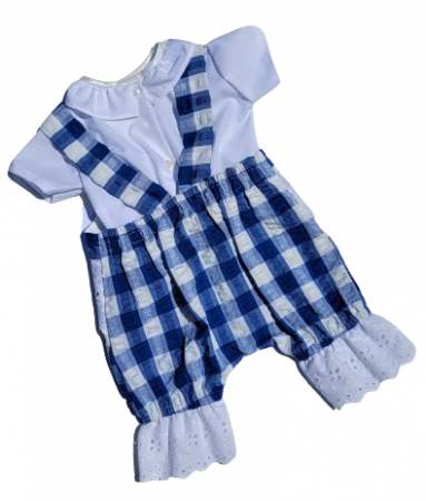 Compleu vara fete, Marania, maimea 62, alb-albastru MAR0011 [1]