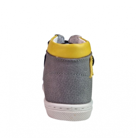 Ghete Baieti Hokide cu talonet Piele Naturala Gri HK417GR [3]