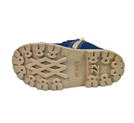 Ghete Baieti Hokide cu talonet Piele Naturala Imblanite Albastru HK365AB2 [5]