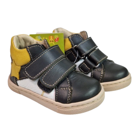 Ghete Baieti Hokide cu talonet Piele Naturala Kaki HK442KA [5]