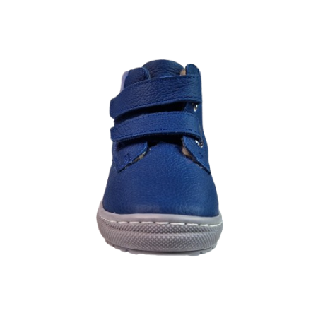 Ghete Baieti Hokide cu talonet si pentru picior lat Piele Naturala Imblanite Albastru HK412AB2 [1]