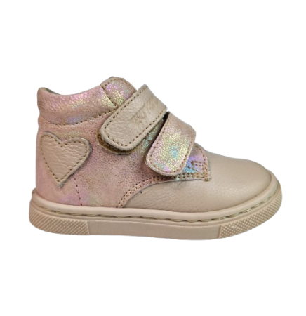 INCALTAMINTE - Ghete Fete Hokide cu talonet Piele Naturala Crem HK380CM2