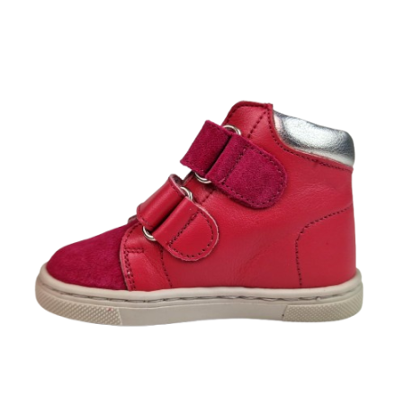 Ghete Fete Hokide cu talonet Piele Naturala Fucsia HK417FS [2]