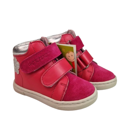 Ghete Fete Hokide cu talonet Piele Naturala Fucsia HK417FS [5]