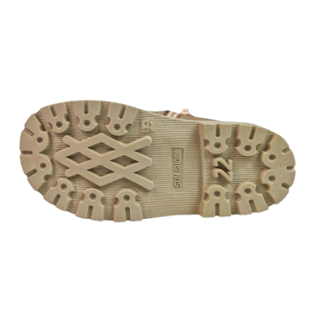 Ghete Fete Hokide cu talonet Piele Naturala Imblanite Maro HK365MR [4]