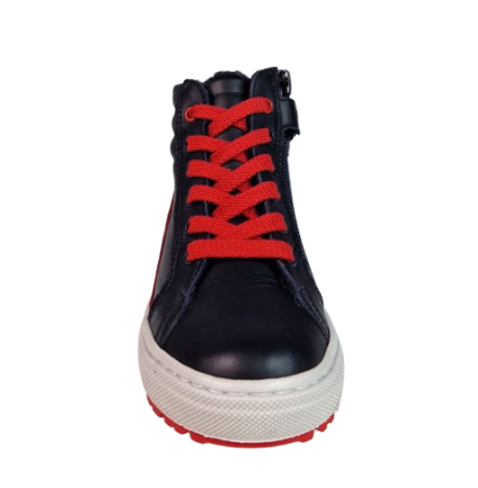 Ghete Fete Hokide cu talonet Piele Naturala Imblanite Negru HK481NG [1]