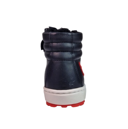 Ghete Fete Hokide cu talonet Piele Naturala Imblanite Negru HK481NG [3]