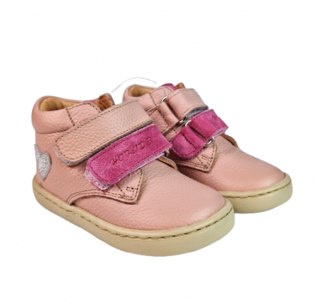 Ghete Fete Hokide cu talonet Piele Naturala Roz HK380RZ [5]