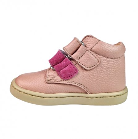 Ghete Fete Hokide cu talonet Piele Naturala Roz HK380RZ [2]