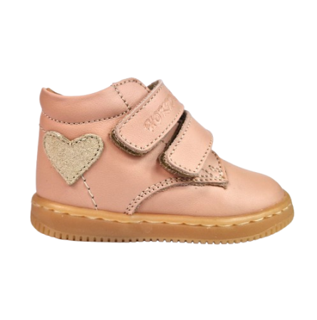 INCALTAMINTE - Ghete Fete Hokide cu talonet Piele Naturala Roz HK380RZ3