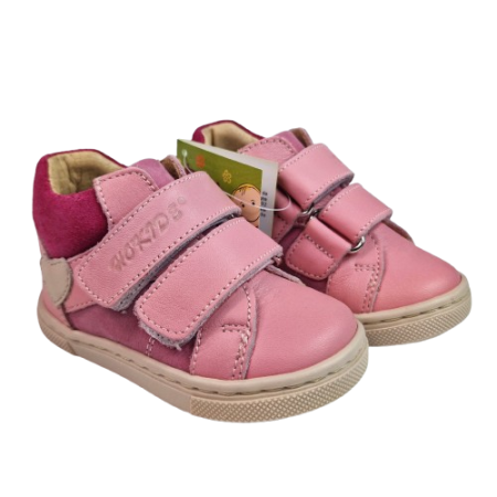 Ghete Fete Hokide cu talonet Piele Naturala Roz HK442RZ3 [5]