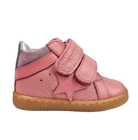 INCALTAMINTE - Ghete Fete Hokide cu talonet Piele Naturala Roz HK481RZ