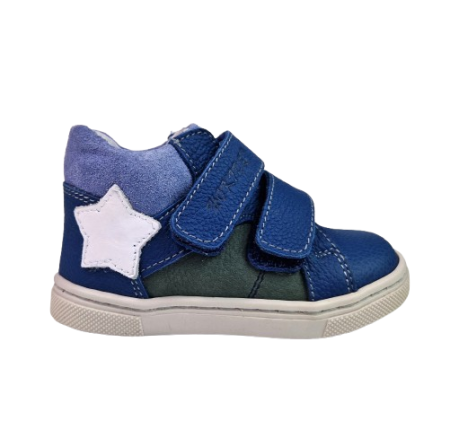 INCALTAMINTE - Pantofi Baieti Hokide cu talonet Piele Naturala Albastru HK442AB2