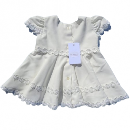 Rochita botez Marania, crep, marimea 62, Alb MAR0021 [1]