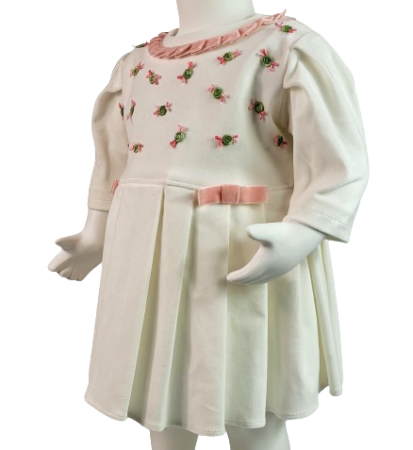 Rochita Marania din catifea, marimea 68, Alba MAR0029 [1]