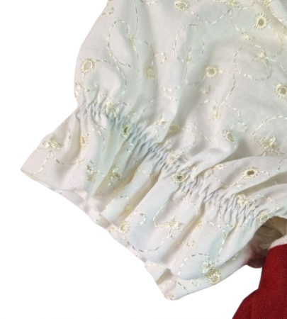 Rochita unicat dirndl, marimea 104, alb-rosu MAR0044 [2]