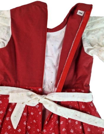 Rochita unicat dirndl, marimea 104, alb-rosu MAR0044 [5]