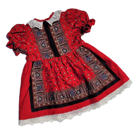 Rochita unicat dirndl, marimea 122, rosu MAR0012 [1]