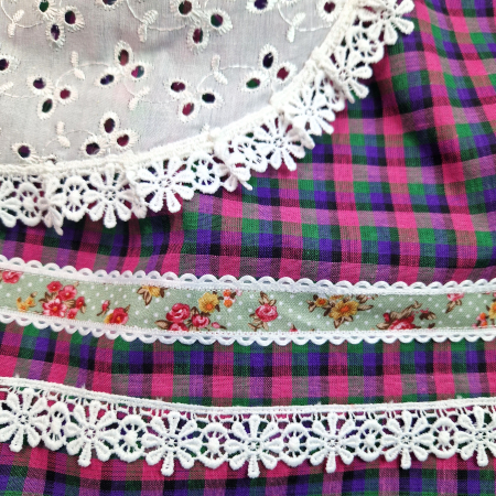 Rochita unicat dirndl, roz - alb, MAR0048 [4]