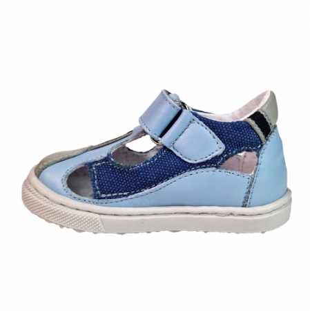 Sandale Baieti Hokide cu talonet Piele Naturala Albastru/BlueD. HK139ABBD [2]