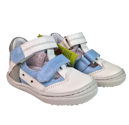 Sandale Baieti Hokide cu talonet Piele Naturala Albastru/BlueD. HK386ABBD [5]