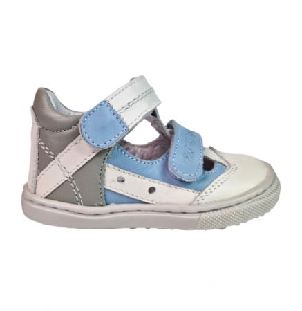 INCALTAMINTE - Sandale Baieti Hokide cu talonet Piele Naturala Albastru/BlueD. HK386ABBD