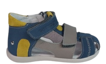 INCALTAMINTE - Sandale Baieti Hokide cu talonet Piele Naturala Albastru/BlueG. HK405ABG