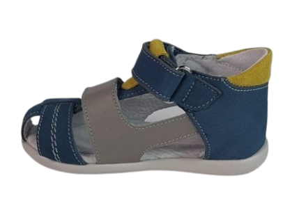 Sandale Baieti Hokide cu talonet Piele Naturala Albastru/BlueG. HK405ABG [2]