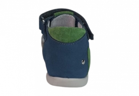 Sandale Baieti Hokide cu talonet Piele Naturala Albastru/BlueV. HK405ABV [3]