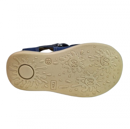 Sandale Baieti Hokide cu talonet Piele Naturala Albastru HK186ABGR [4]