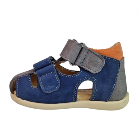 Sandale Baieti Hokide cu talonet Piele Naturala Albastru HK186ABGR [2]