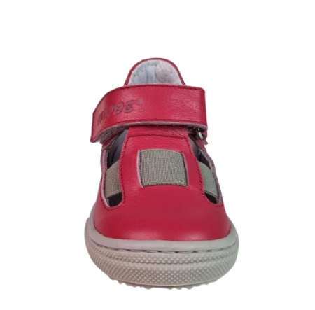 Sandale Fete Hokide cu talonet Piele Naturala Fucsia HK433FS [1]