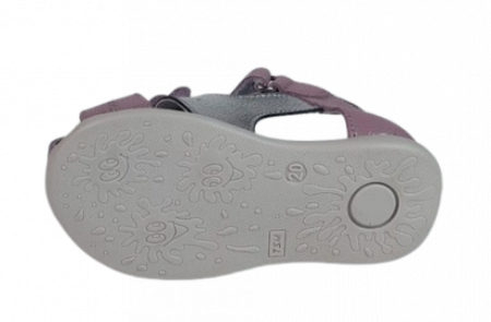 Sandale Fete Hokide cu talonet Piele Naturala Mov HK405MV [4]