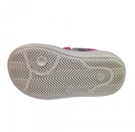 Sandale Fete Hokide cu talonet Piele Naturala Roz-Gri HK386RZGR [4]
