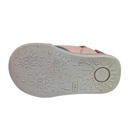 Sandale Fete Hokide cu talonet Piele Naturala Roz HK077RZ [4]