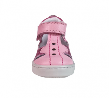 Sandale Fete Hokide cu talonet Piele Naturala Roz HK273RZ2 [1]