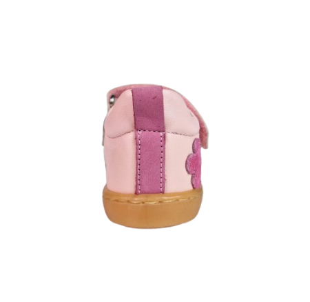 Sandale Fete Hokide cu talonet Piele Naturala Roz HK433RZ [3]
