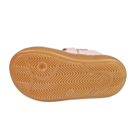 Sandale Fete Hokide cu talonet Piele Naturala Roz HK433RZ [4]