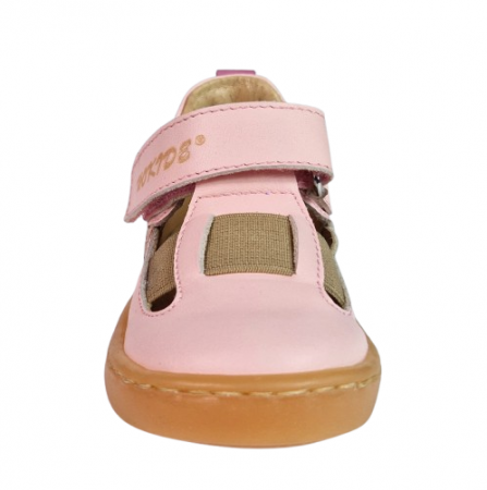 Sandale Fete Hokide cu talonet Piele Naturala Roz HK433RZ [1]