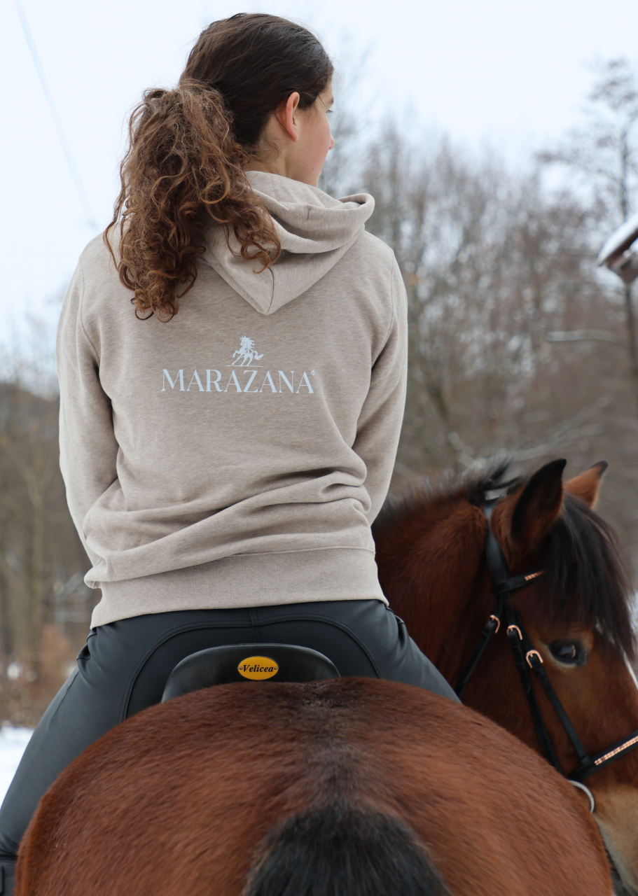 Hanorac cu glugă bej unisex [2]