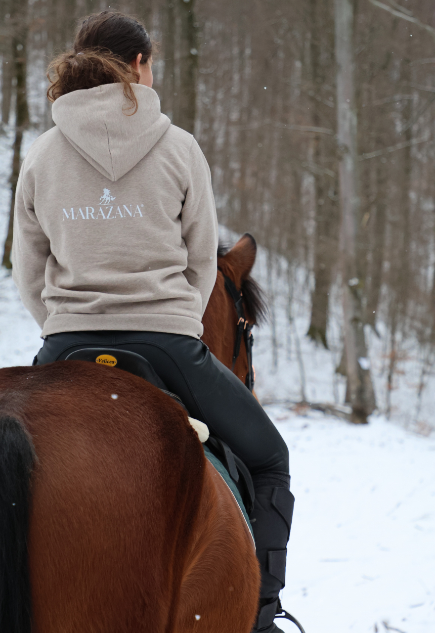 Hanorac cu glugă bej unisex [16]