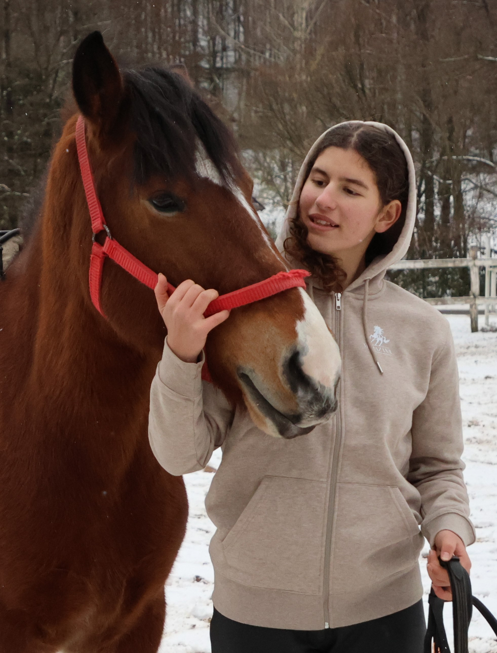 Hanorac cu glugă bej unisex [15]