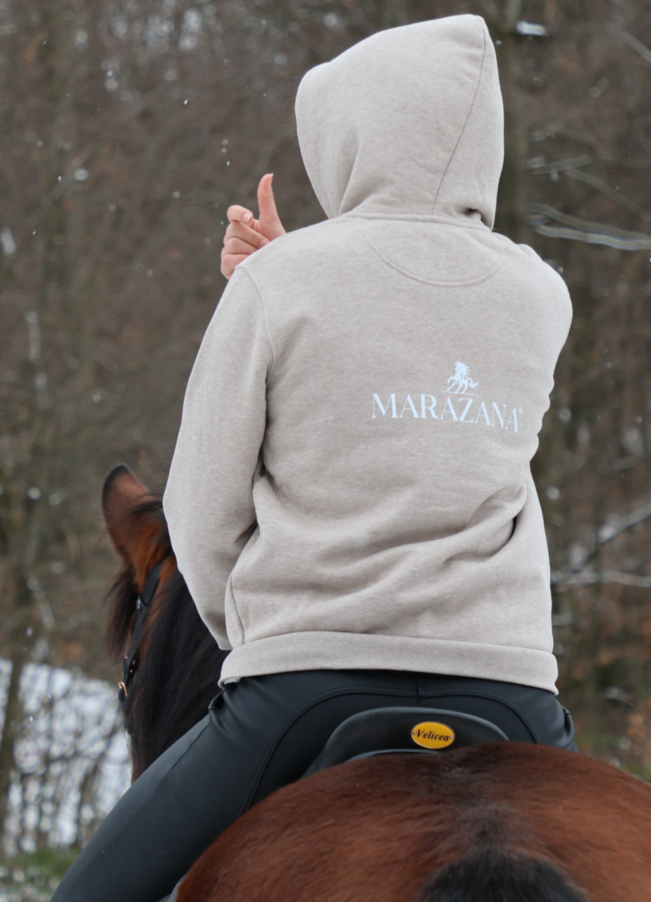 Hanorac cu glugă bej unisex [11]